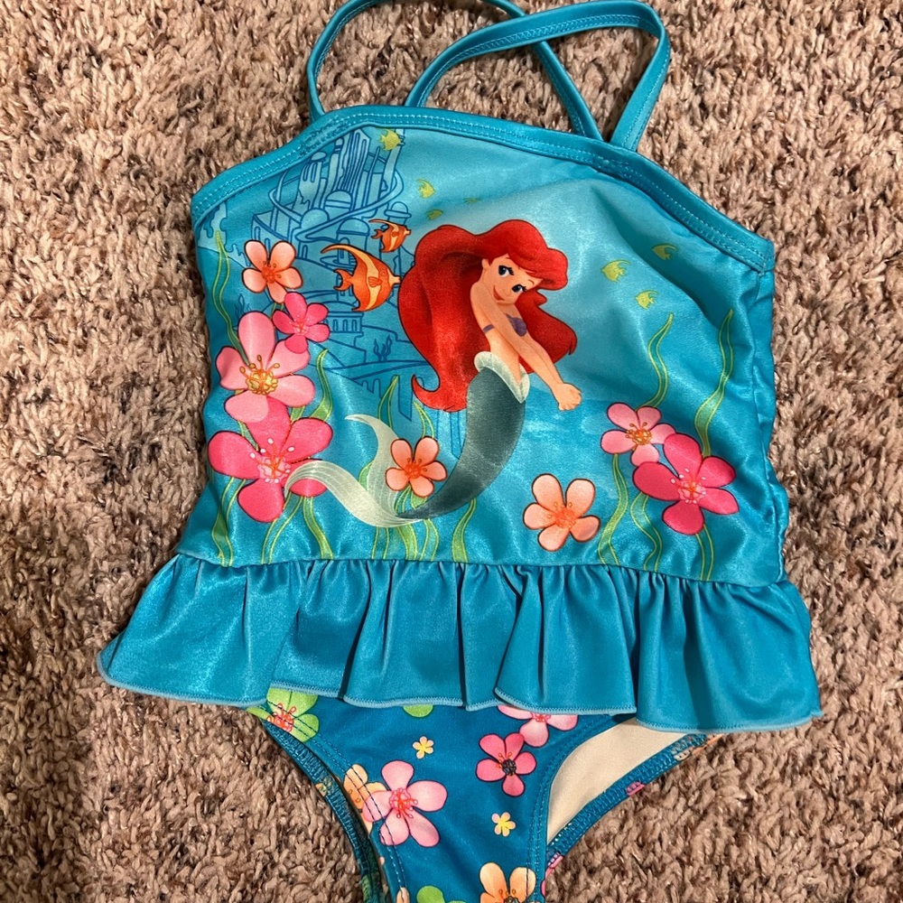 Infant bathing suit with Ariel Disney princess